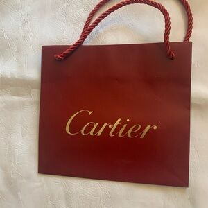 NEW Cartier Small Red Gift & Shopping Paper Bag
